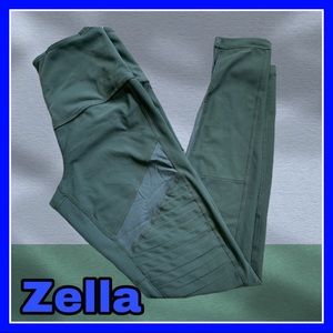 Zella crop workout leggings with knee/calf detail